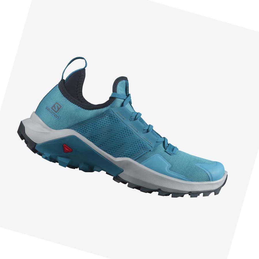 Tenis Para Trail Running Salomon MADCROSS Hombre Azules | MX 3533CTV